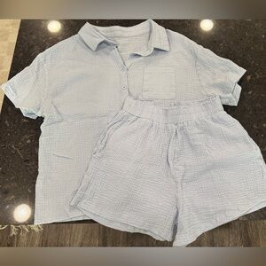 Women’s Light Blue Beach Set